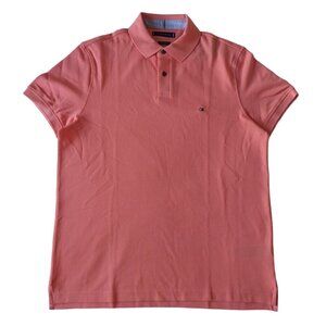 TOMMY HILFIGER, Orange Vintage Cotton Shirt, for men, size L/G. NWT